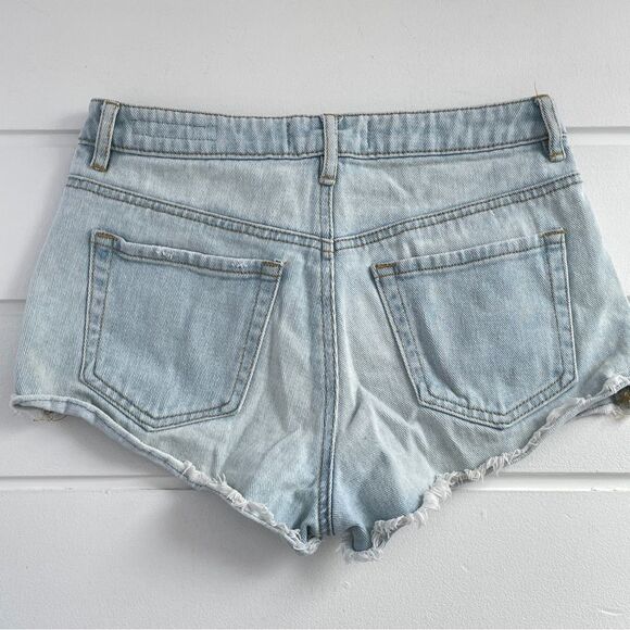 Lot of Destructed High Waist Shortie Jean Shorts RSQ/Pacific Sun/SO/Tgla/Windsor - Picture 8 of 16